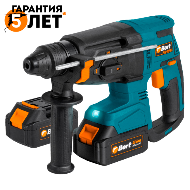 Перфоратор Bort BHD-20LI-BL (с 2-мя АКБ, кейс)