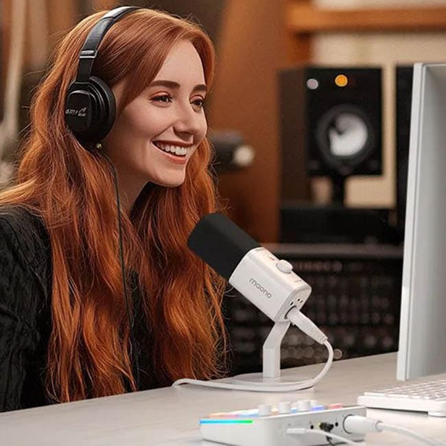 Микрофон Maono PD100X Белый