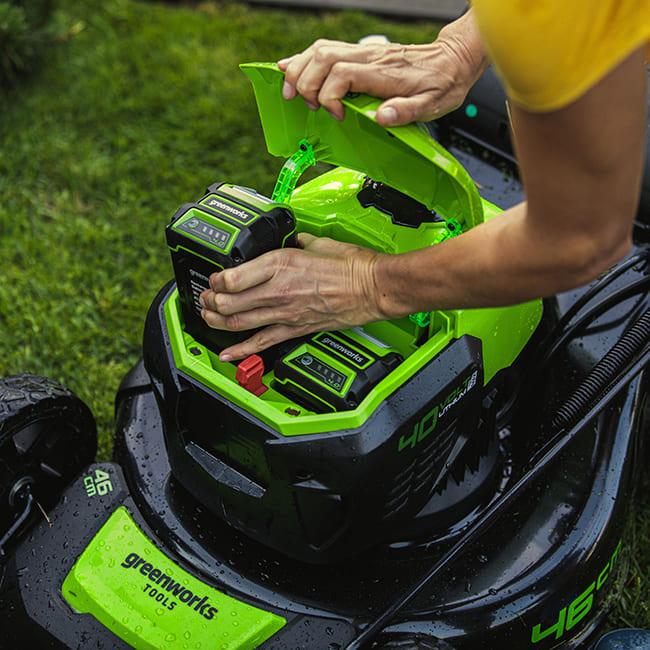 Газонокосилка Greenworks GD40LM46SP (без АКБ)