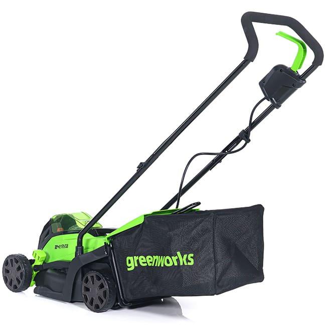 Газонокосилка Greenworks GD24LM33K4 24V (33 см) аккумуляторная, с АКБ 4 А/ч и ЗУ 2516107UB