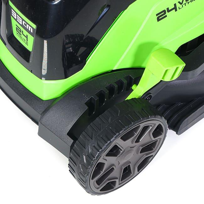Газонокосилка Greenworks GD24LM33K4 24V (33 см) аккумуляторная, с АКБ 4 А/ч и ЗУ 2516107UB