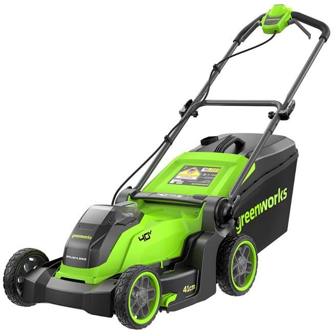 Газонокосилка Greenworks GD40LM411 40V (41 см) аккумуляторная, без АКБ и ЗУ 2521007
