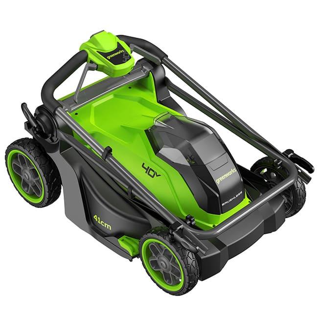 Газонокосилка Greenworks GD40LM411 40V (41 см) аккумуляторная, без АКБ и ЗУ 2521007