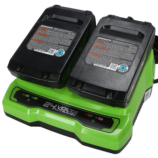 Зарядное устройство Greenworks 24V 2А G24X2UC2 на 2 аккумулятора 2931907