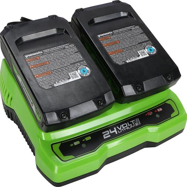 Зарядное устройство Greenworks 24V 2А G24X2UC2 на 2 аккумулятора 2931907