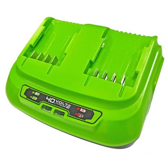Быстрое зарядное устройство Greenworks 40V 8A G40UC8 на 2 аккумулятора 2938807