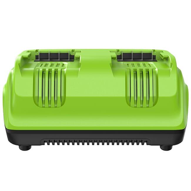 Ультрабыстрое зарядное устройство Greenworks 24V 8А G24X2C8 на 2 аккумулятора 2958807