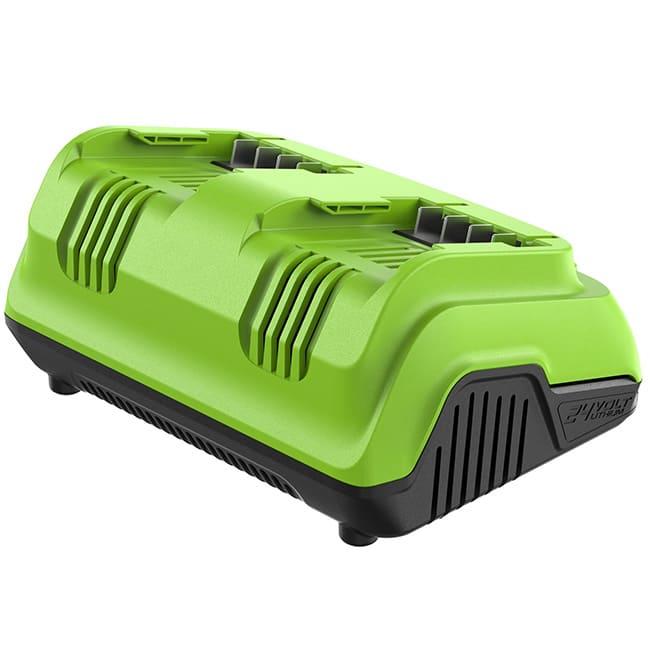 Ультрабыстрое зарядное устройство Greenworks 24V 8А G24X2C8 на 2 аккумулятора 2958807