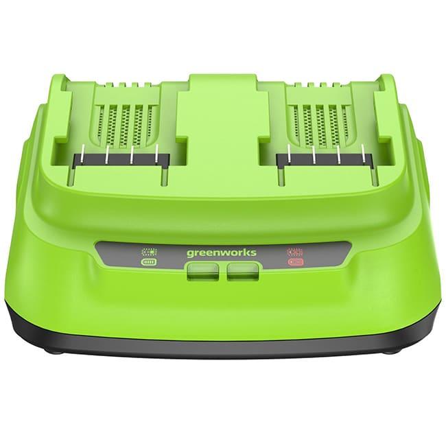 Ультрабыстрое зарядное устройство Greenworks 24V 8А G24X2C8 на 2 аккумулятора 2958807