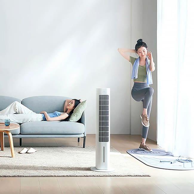 Охладитель воздуха Xiaomi Mijia Smart Evaporative Cooling Fan ZFSLFSO1DM (с переходником на евровилку)