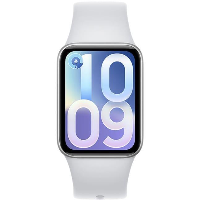 Фитнес-браслет Xiaomi Smart Band 10 Pro M2552B1 (Международная версия) Серебристый, со светло-серым силиконовым ремешком
