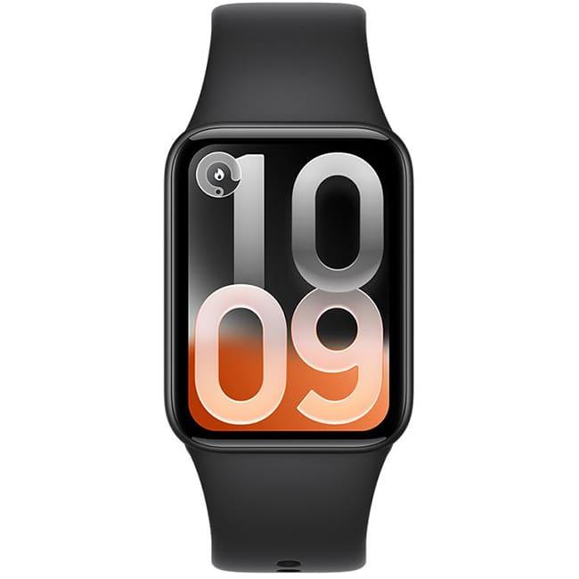 Фитнес-браслет Xiaomi Smart Band 10 Pro M2552B1 (Международная версия) Черный, с черным силиконовым ремешком