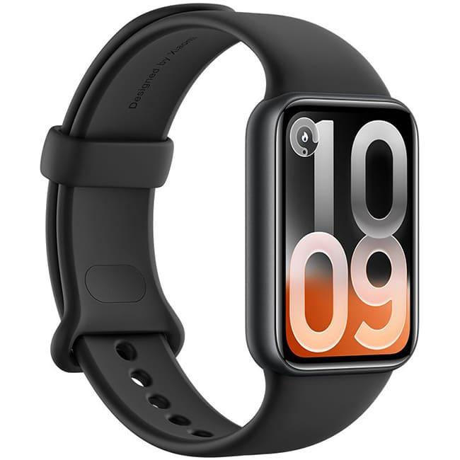 Фитнес-браслет Xiaomi Smart Band 10 Pro M2552B1 (Международная версия) Черный, с черным силиконовым ремешком