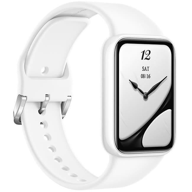 Фитнес-браслет Xiaomi Smart Band 10 Pro M2552B1 (Международная версия) Белая керамика, с белым силиконовым ремешком