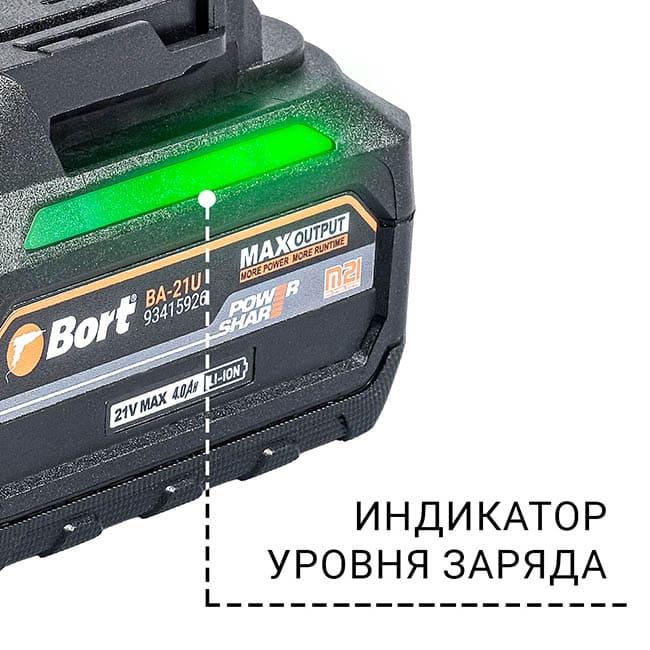 Аккумулятор Bort BA-21U 93415926 (18В/4 Ah)