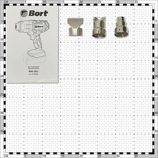 Промышленный фен Bort BHG-20Li (без АКБ)