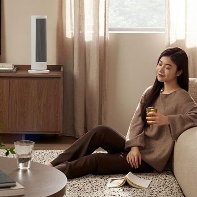 Тепловентилятор (обогреватель) Xiaomi Mijia Vertical Heater Graphene Heating 2000W LSNFJ04ZM (Европейская вилка)