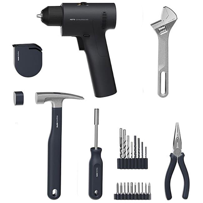 Универсальный набор инструментов для дома HOTO 16V Brushless Drill Tool Set QWDZGJ003