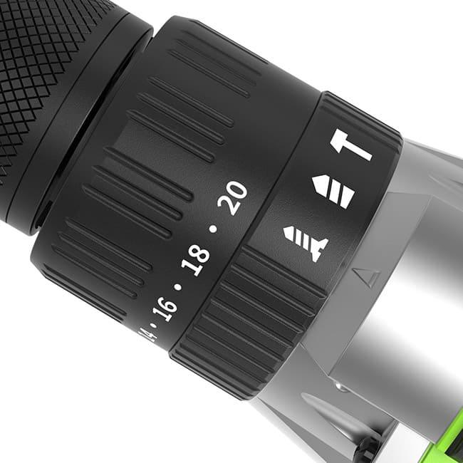 Дрель-шуруповерт ударная Greenworks GD24DD60 24V (60Нм) аккумуляторная, с АКБ 2 А/ч и ЗУ 3704107CUA