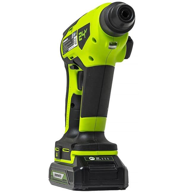 Перфоратор Greenworks GD24SDS1K2 24V аккумуляторный, с АКБ 2 А/ч и ЗУ 3803107UA