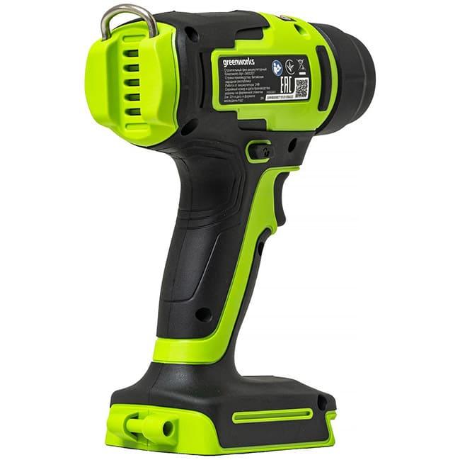 Промышленный фен Greenworks G24HG 24V аккумуляторный, без АКБ и ЗУ 3400207