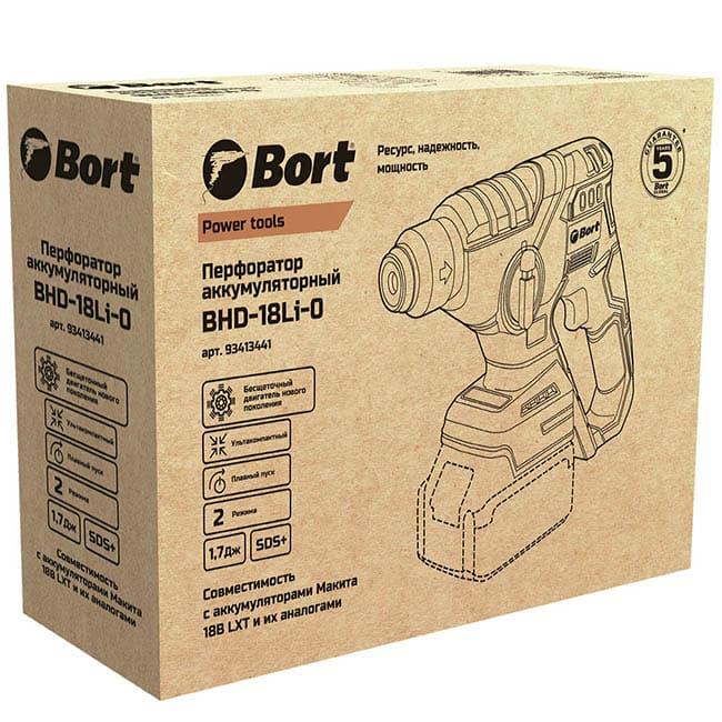 Перфоратор Bort BHD-18Li-0 (без АКБ) 93413441
