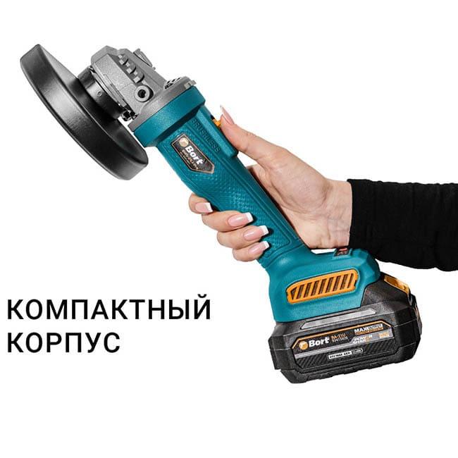 Угловая шлифмашина Bort BWS-21Li-Pro (без АКБ) 93413601