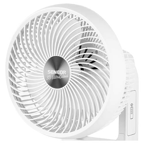 Настольный вентилятор 3D UltraSilent Sencor SFE 2340WH (Белый)