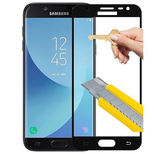 Защитное стекло 5D на экран для Samsung Galaxy J5 2017 HD Glass 100% клеющая основа черное