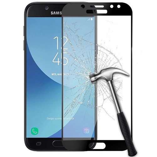 Защитное стекло 5D на экран для Samsung Galaxy J5 2017 HD Glass 100% клеющая основа черное