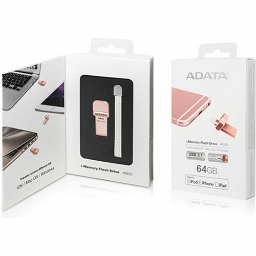 USB Флеш 64GB A-Data DashDrive AI920 (AAI920-64G-CRG) Розовый