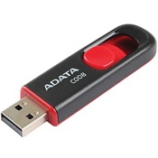 USB Флеш 32GB A-Data Classic C008 (черно-красный) - фото