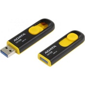 USB Флеш 16GB A-Data DashDrive UV128 (черно-желтый) - фото