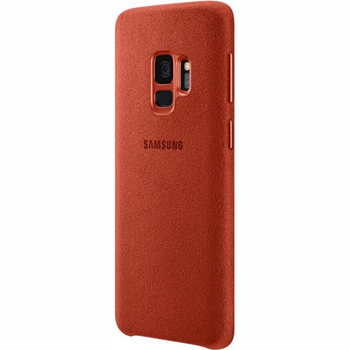 Чехол для Galaxy S9 накладка (бампер) Samsung Alcantara Cover красный
