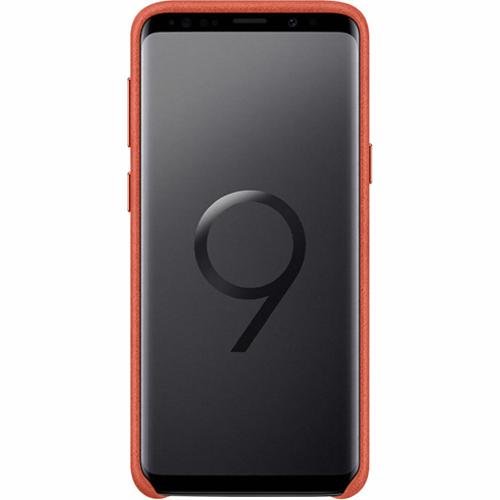 Чехол для Galaxy S9 накладка (бампер) Samsung Alcantara Cover красный