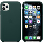 Чехол для iPhone 11 Pro Max Apple Leather Case (MX0C2ZM/A) зелёный лес - фото