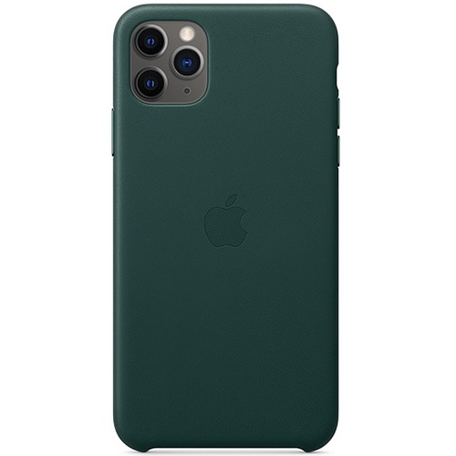 Чехол для iPhone 11 Pro Max Apple Leather Case (MX0C2ZM/A) зелёный лес