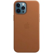 Чехол для iPhone12 Pro Max Apple Leather Case with MagSafe (MHKL3ZE/A) золотисто-коричневый - фото