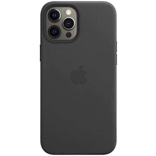 Чехол для iPhone12 Pro Max Apple Leather Case with MagSafe (MHKM3ZE/A) черный