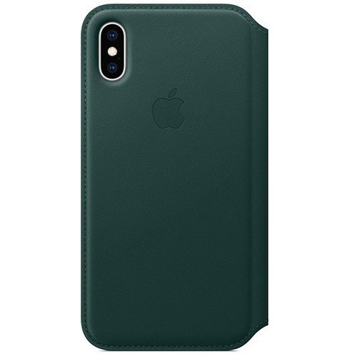 Чехол для iPhone Xs книга Apple Leather Folio Cape (MRWY2ZM/A) Forest Green
