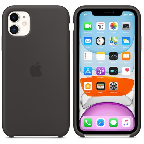 Чехол для iPhone 11 Apple Silicone Case (MWVU2ZM/A) черный