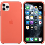 Чехол для iPhone 11 Pro Max Apple Silicone Case (MX022ZM/A) оранжевый - фото