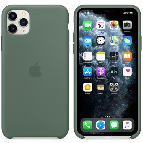 Чехол для iPhone 11 Pro Max Apple Silicone Case (MX012ZM/A) сосновый лес