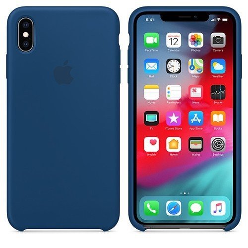 Чехол для iPhone Xs Max Apple Silicone Case (MTFE2ZM/A) Blue Horizon