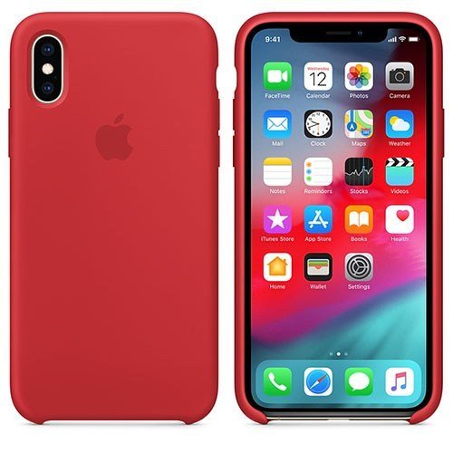 Чехол для iPhone Xs Apple Silicone Case (MRWC2ZM/A) Product Red