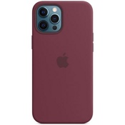 Чехол для iPhone12 Pro Max Apple Silicone Case with MagSafe (MHLA3ZE/A) сливовый - фото