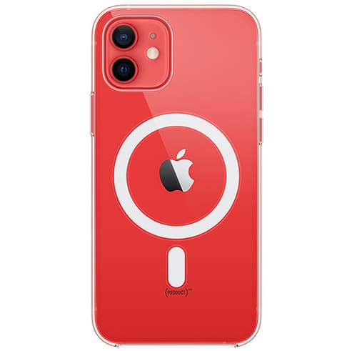 Чехол для iPhone 12 и 12 Pro Apple Silicone Case with MagSafe (MHLM3ZE/A) прозрачный