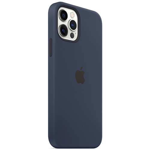 Чехол для iPhone 12 и 12 Pro Apple Silicone Case with MagSafe (MHL43ZE/A) темный ультрамарин