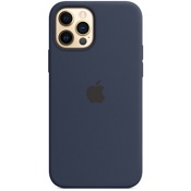Чехол для iPhone 12 и 12 Pro Apple Silicone Case with MagSafe (MHL43ZE/A) темный ультрамарин - фото