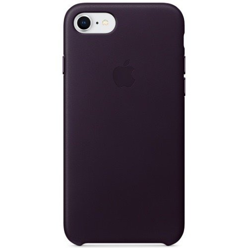 Чехол Apple Leather Case для iPhone 8 темный-баклажан (original)